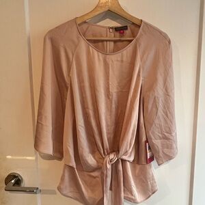 Vince Camuto Women's Blush Tie-Front Blouse